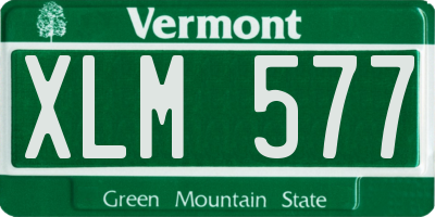 VT license plate XLM577