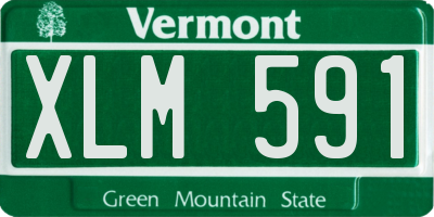 VT license plate XLM591