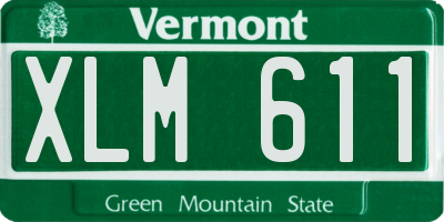 VT license plate XLM611