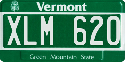 VT license plate XLM620