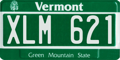 VT license plate XLM621
