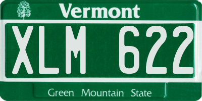 VT license plate XLM622