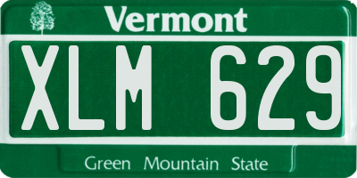 VT license plate XLM629