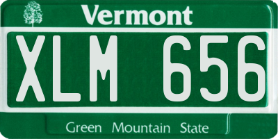 VT license plate XLM656
