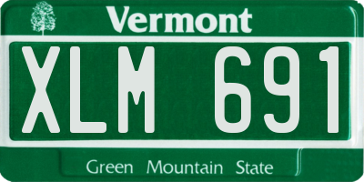 VT license plate XLM691