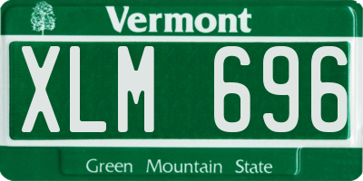 VT license plate XLM696