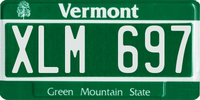 VT license plate XLM697