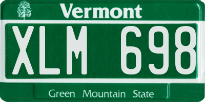 VT license plate XLM698