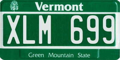 VT license plate XLM699