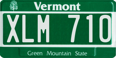 VT license plate XLM710