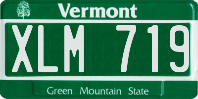 VT license plate XLM719