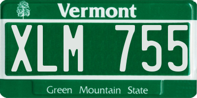 VT license plate XLM755
