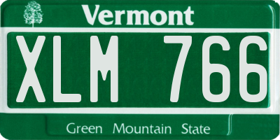 VT license plate XLM766