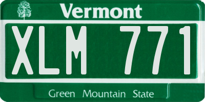 VT license plate XLM771