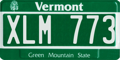 VT license plate XLM773