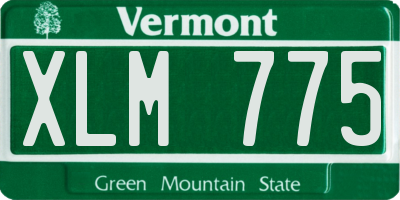 VT license plate XLM775