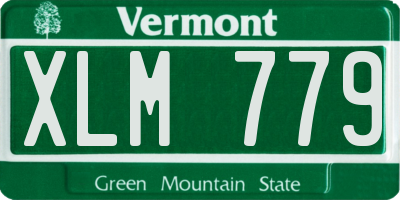 VT license plate XLM779