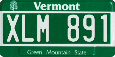 VT license plate XLM891