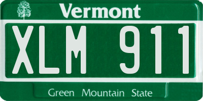 VT license plate XLM911