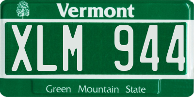 VT license plate XLM944
