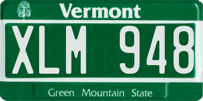 VT license plate XLM948