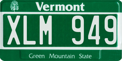 VT license plate XLM949