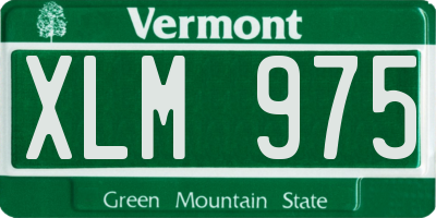 VT license plate XLM975