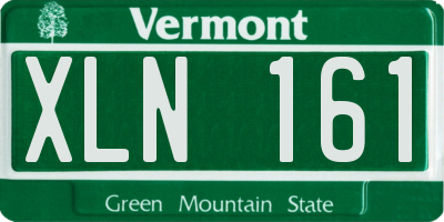 VT license plate XLN161