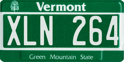 VT license plate XLN264
