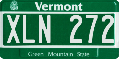 VT license plate XLN272