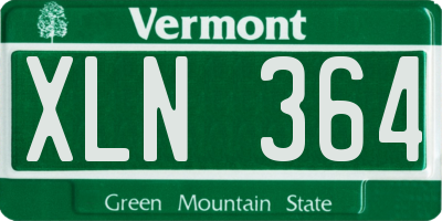 VT license plate XLN364