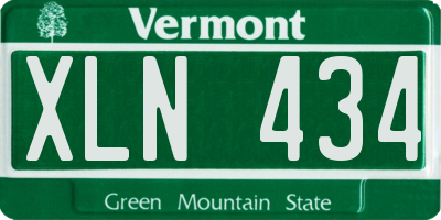 VT license plate XLN434