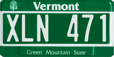 VT license plate XLN471