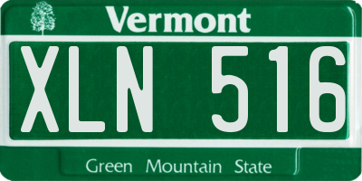 VT license plate XLN516