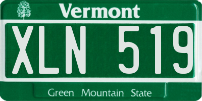VT license plate XLN519