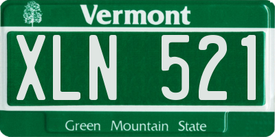 VT license plate XLN521
