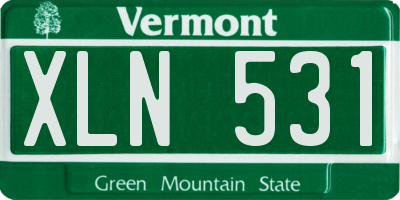 VT license plate XLN531