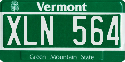 VT license plate XLN564