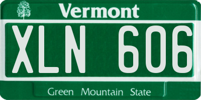 VT license plate XLN606