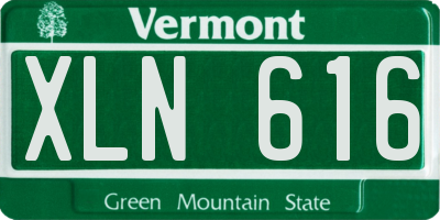VT license plate XLN616