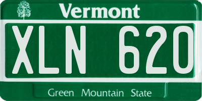 VT license plate XLN620