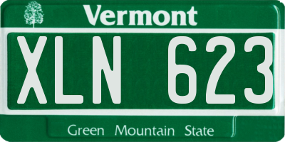 VT license plate XLN623