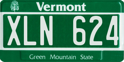 VT license plate XLN624