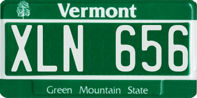 VT license plate XLN656