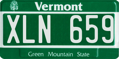 VT license plate XLN659