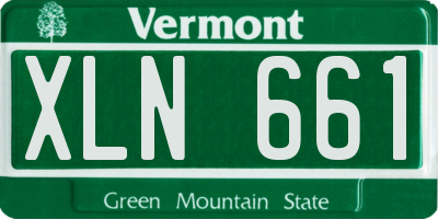 VT license plate XLN661