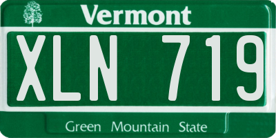 VT license plate XLN719