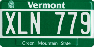 VT license plate XLN779