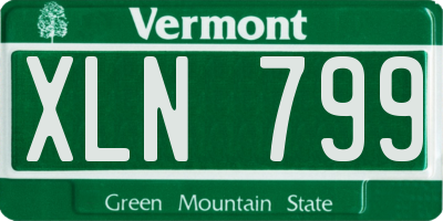VT license plate XLN799