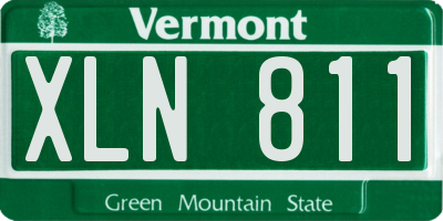 VT license plate XLN811
